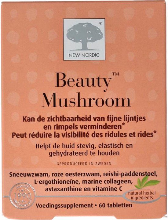 New Nordic Beauty Mushroom - 60 tabletten