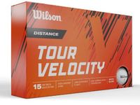 Wilson Tour Velocity Distance Golfballen 2024 - Wit - 15 Stuks