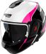 Nolan N120-1 Fluente 367, casque modulaire, couleur: Blanc/Noir/Fuchsia, taille: S