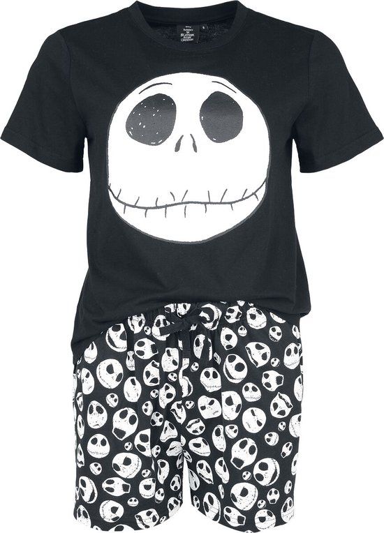 The Nightmare Before Christmas Jack Pyjama zwart Katoen
