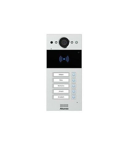 AKUVOX R20BX5 Intercom - 5 button incl. opbouw set