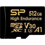 SILICON POWER MicroSDXC High Endurance 512Go V30 + Adaptateur