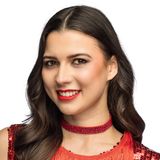 Boland - Choker Crystal rood