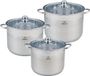 Kinghoff KH-4311 - Set de casseroles - 6 pièces - Acier inoxydable - Compatible induction