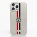 Fibriva™ Coque de Téléphone Officielle Manchester United – Rayures Verticales et Blason
