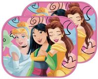 Merkloos / Sans marque Disney Princess Auto Zonneschermen - Cinderella - Mulan - Belle (2 stuks)