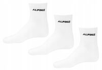 Alpinus - Sneakersokken - Wit - Katoen - Maat 43-46