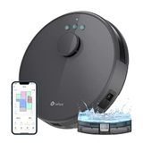Lefant M1 Robotstofzuiger en Vloermop met Mapping, 4000 Pa, 200 Min, lasernavigatie (LDS), Verboden Zone, 32 cm Robotstofzuiger, WiFi/App/Alexa Control - Ideaal Voor Het Slimme Huis, Grijs