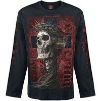 Spiral SILENT SUFFERING Longsleeve Shirt - Zwart - M tot XXL