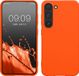 kwmobile telefoonhoesje geschikt voor Samsung Galaxy S23 - Back cover in neon oranje