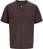 JACK & JONES T-shirt Heren Katoen Effen Ronde Hals Korte Mouw Ganache 1 XL