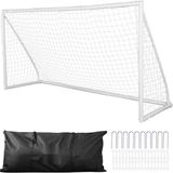 StarTech Latios Voetbaldoel (Voetbalgoal) - Trainingsdoel voor buiten - Afmetingen 371 x 121,5 x 183 cm - Draagbaar - Weerbestendig - Voor volwassenen en kinderen - Voor tuin en training