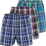 City Life Boxershorts 3-pack, à carreaux, Coton, XXL