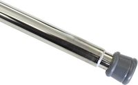 Gardinia Spanstang, metalen stang, uitschuifbaar, montage zonder schroeven en boren, diameter 23/26 mm, lengte 125-220 cm, nikkellook