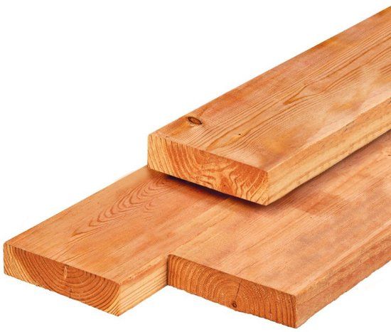Merkloos Tuindeco Ligger Red Class Wood 4,5x12,0x330 cm