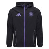 Adidas Manchester United Trainingsjas Tiro 25 Competition Vis Tech Travel - Zwart/paars - X-Small
