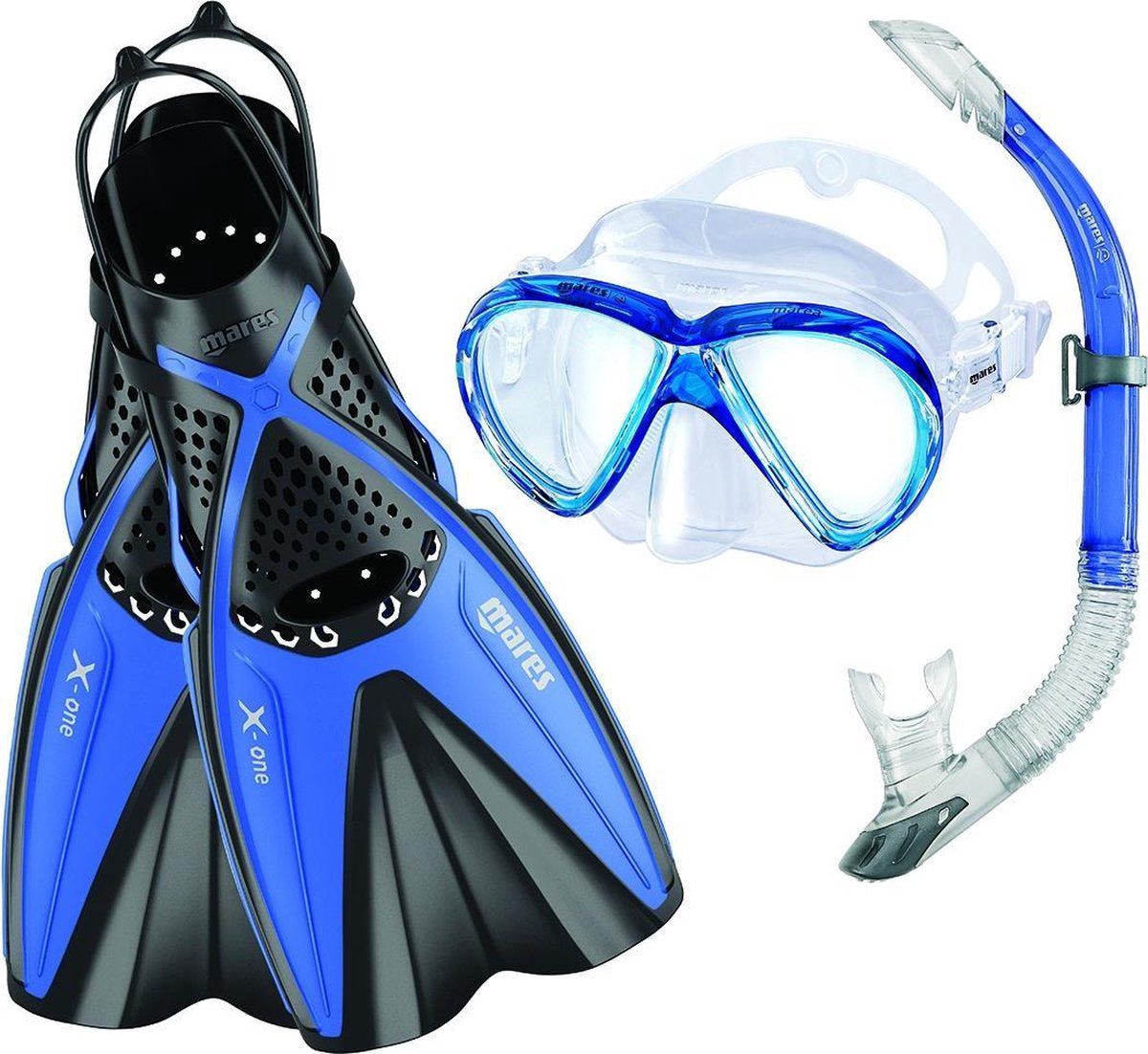 Mares Snorkelset X-One Marea - Volwassenen - Blauw