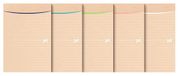 Oxford Touareg notitieblokken, A5, kleine ruitjes, 5 mm, 160 pagina's, geniet, kaartomslag, verschillende kleuren, gerecycled papier, 40 stuks
