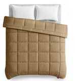 Slaapspeciaal Candas Import Export Slaapspeciaal Eazydekbed Series Taupe Gestreept 240x220 cm