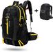 CarryQuest® - 40L Hiking Camping Rugzak - Lichtgewicht Nylon Backpack met Rugventilatie, Verstelbare Schouderbanden, Meerdere Vakken & Compact Outdoor Design - 52x33x20 cm - Zwart