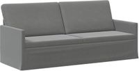 vidaXL 3-zits bank Donkergrijs 190 x 81 x 82 cm fluweel