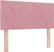 vidaXL - LED - Hoofdbord - Roze - 100 cm - Fluweel