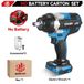 Braun Clé à chocs - Sans fil, sans balai, carré de 1,27 cm - 1200 Nm - 1500 W - 7000 tr/min, 7700 impacts/min - Compatible 18 V - Sans batterie - Marron