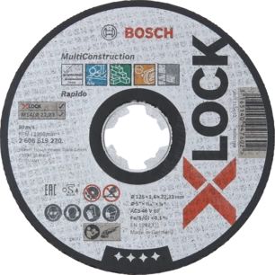 Bosch X-LOCK MULTI CONSTRUCTION Cutting Disc - 12.5 cm - 1.6 mm - 1 pc