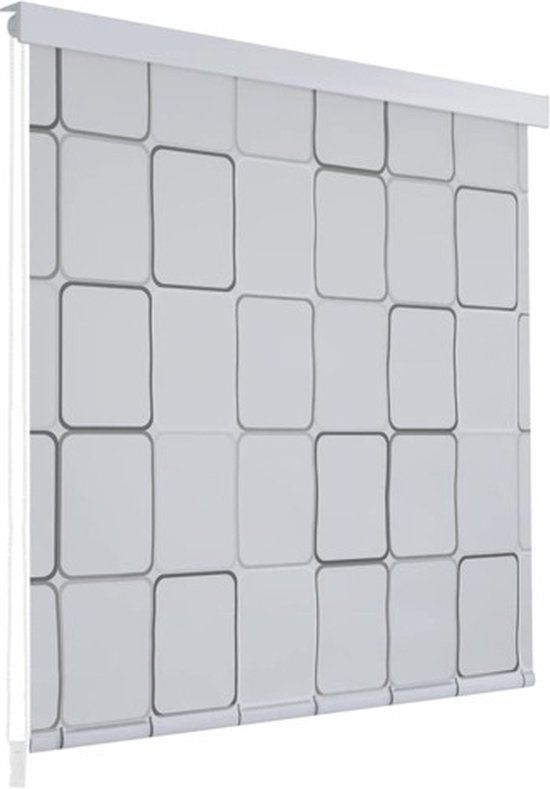 vidaXL Rolgordijn voor douche 160x240 cm Wit