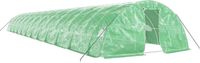 vidaXL Tuinkas met stalen frame, groen, 120 m², 24x5x2,3 meter