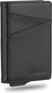Businessme Creditcardhouder - Zwart - Kunstleer - 10 Pasjes - RFID