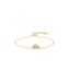 BOSS Sieraden Dames LIVE PRECIOUS Collectie Armband in Licht Geel Goud met Verweven Ringen en Kristallen - 1580757