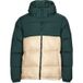 Adidas Down Regen-pufferjack voor heren, mineraalgroen/magisch beige