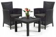 Allibert Tuinset 2 Stoelen + Tafel Grafiet