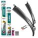HEYNER® Essuie-glace pour VW CADDY IV Kasten 06.2017 - 12.2020, HYBRID Balai d'essuie-glace plat, Aérodynamique & Flexible, Revêtement Nanographite