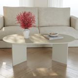 en.casa Salontafel Kynd ovaal 119x60x40 cm havermout