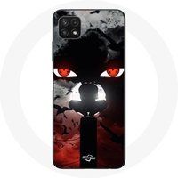 Maniacase Hoesje voor Samsung Galaxy A22 5G Itachi Uchiwa Naruto Anime kunst