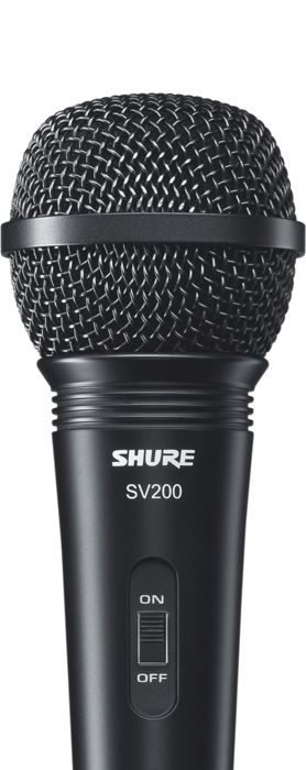 Shure SV200 Karaoke Microphone - Black - Wired - XLR - Cardioid