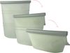 Owego - Yummy Storage - Bewaarzak voor voeding & moedermelk ijsblokjes - Verstelbare sluiting - 1 zak, 3 maten - Aspen