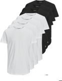 JACK&JONES - JJENOA TEE SS CREW NECK 7PK MP NOOS - Hommes - T-shirts - Blanc - XS - 7 pièces