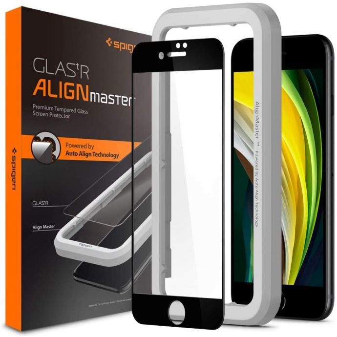 Spigen AlignMaster Screen Protector for iPhone SE (2020) / 8 / 7 - Clear