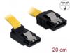 Delock SATA 3 Gb/s Cable straight to upwards angled 20 cm yellow