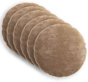 vidaXL - Taie d'oreiller - 6 pièces - HEERLEN - Marron - Ø 30 cm - Satin de coton