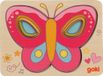 Schichtenpuzzle GOKI Puzzel - Vlinders - 5 Delen - 5 Lagen - Hout