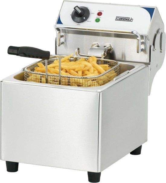 Casselin Professionele frituurpan - 7 L - RVS - 2800W