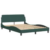 vidaXL Hanko Bedframe Donkergroen Fluweel 120x200 cm