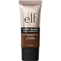 e.l.f. Cosmetics Soft Glam Foundation, medium dekkend, langhoudend en opbouwbaar, 30ml, Bruin