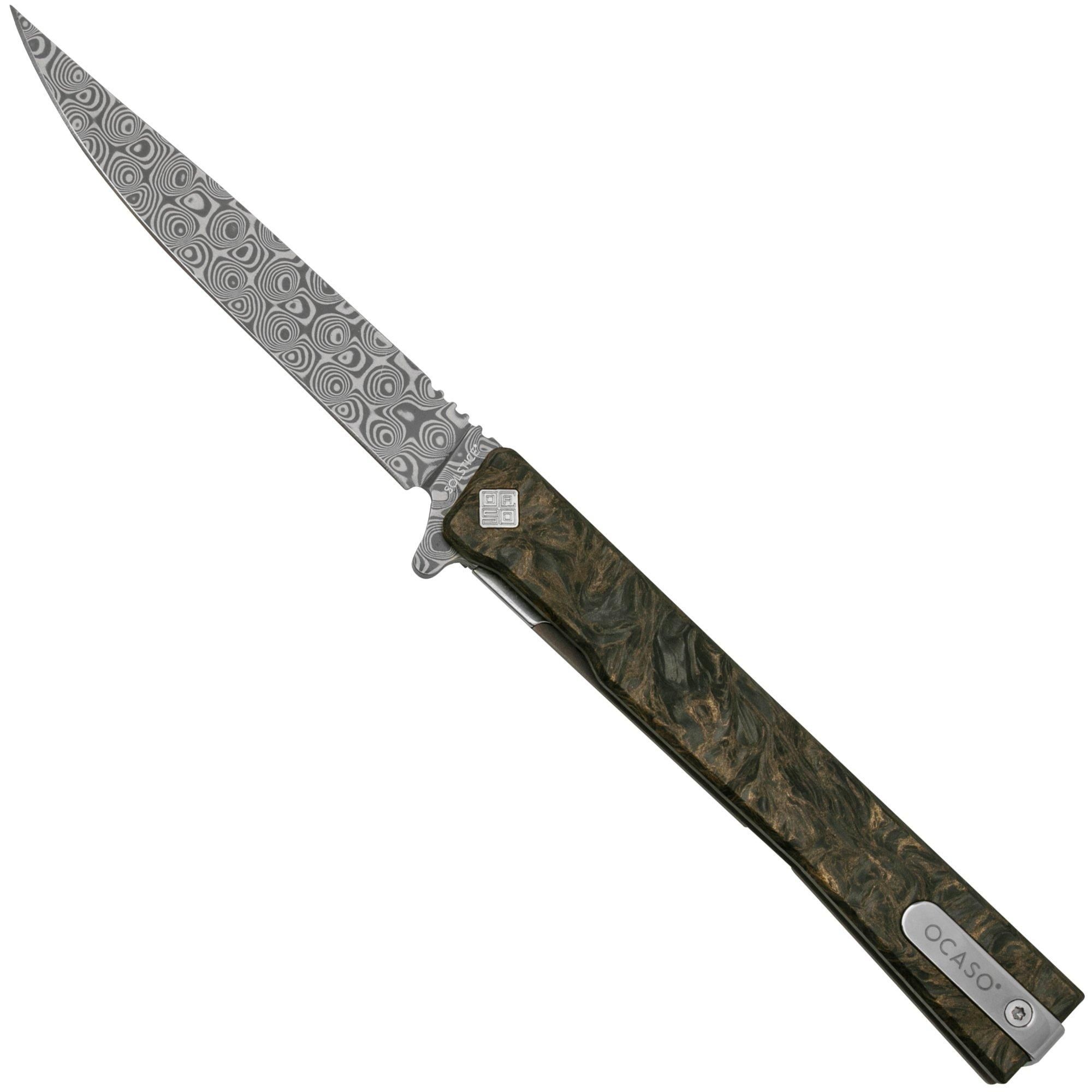 Ocaso Solstice Damascus 10IFG Fat Carbon Dark Matter Bronze Zakmes - EAN: 0850042713129