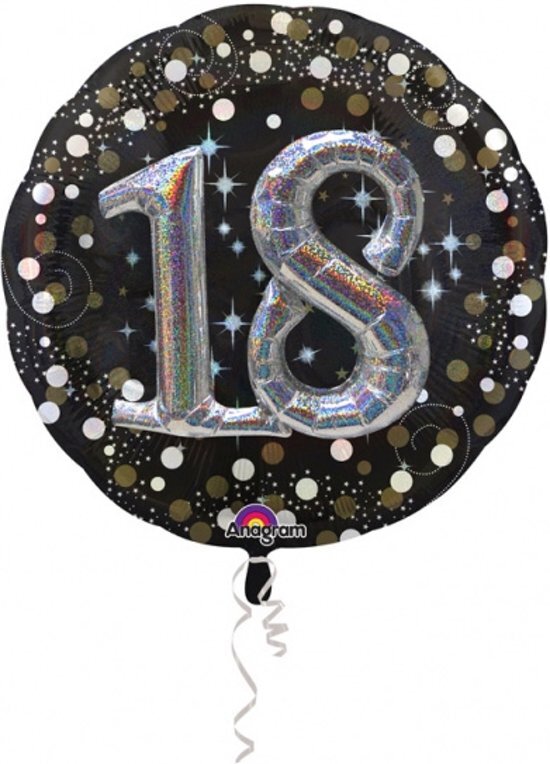 Anagram Multi Sparkling Birthday 18