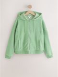 Next - Dames - Hoodie van badstof met rits - Groen